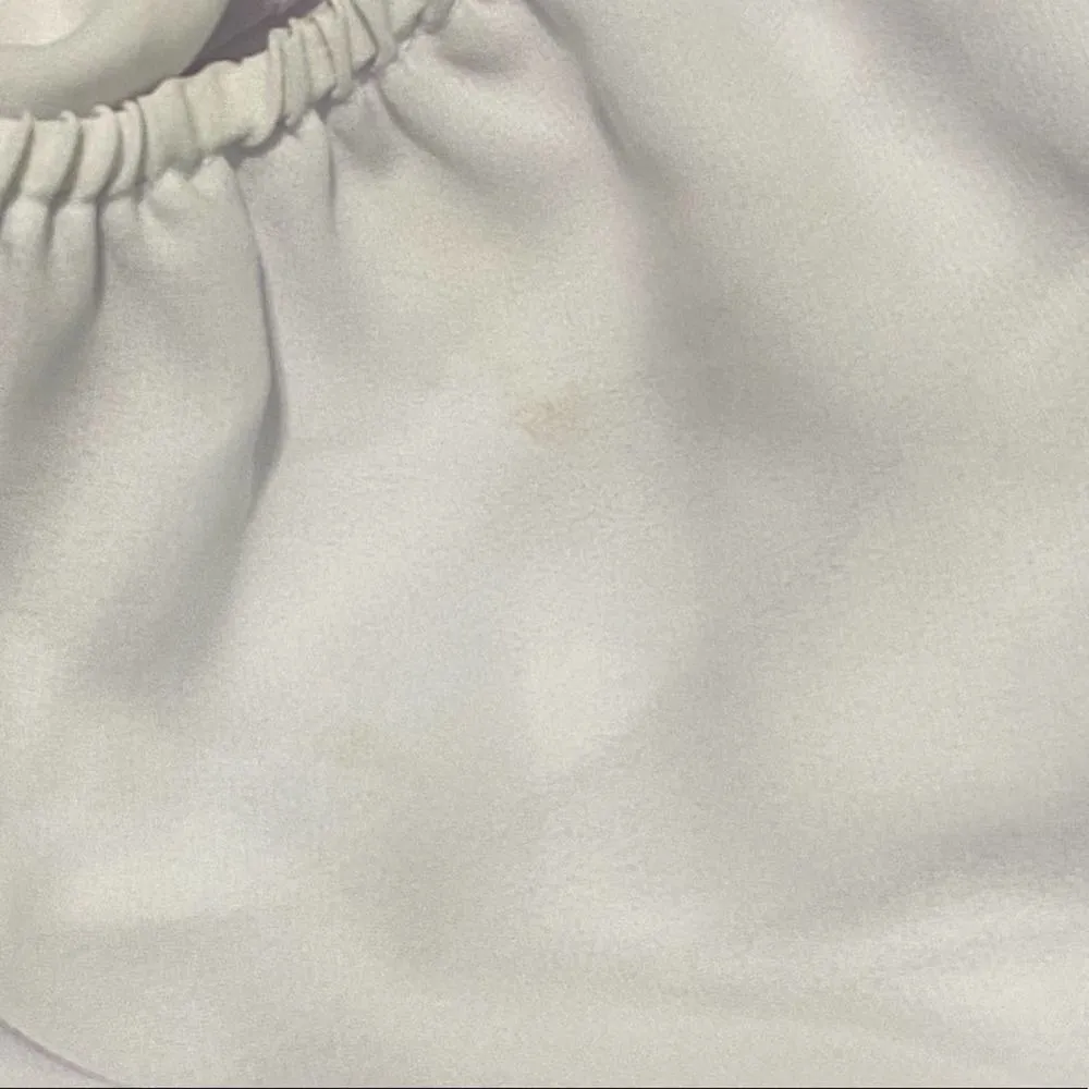 Show‎ Me Your Mumu Sheer Flowy Jumpsuit Pants One Piece Off Shoulder White XXS - Image 10