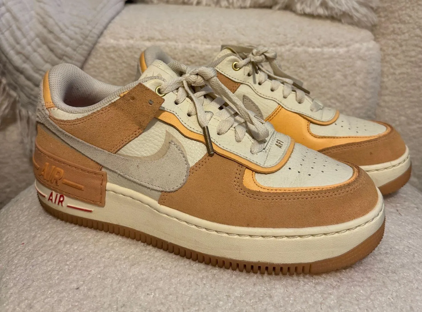 Nike Air Force 1 Shadow Cashmere-Orange Chalk Sisterhood - Image 2