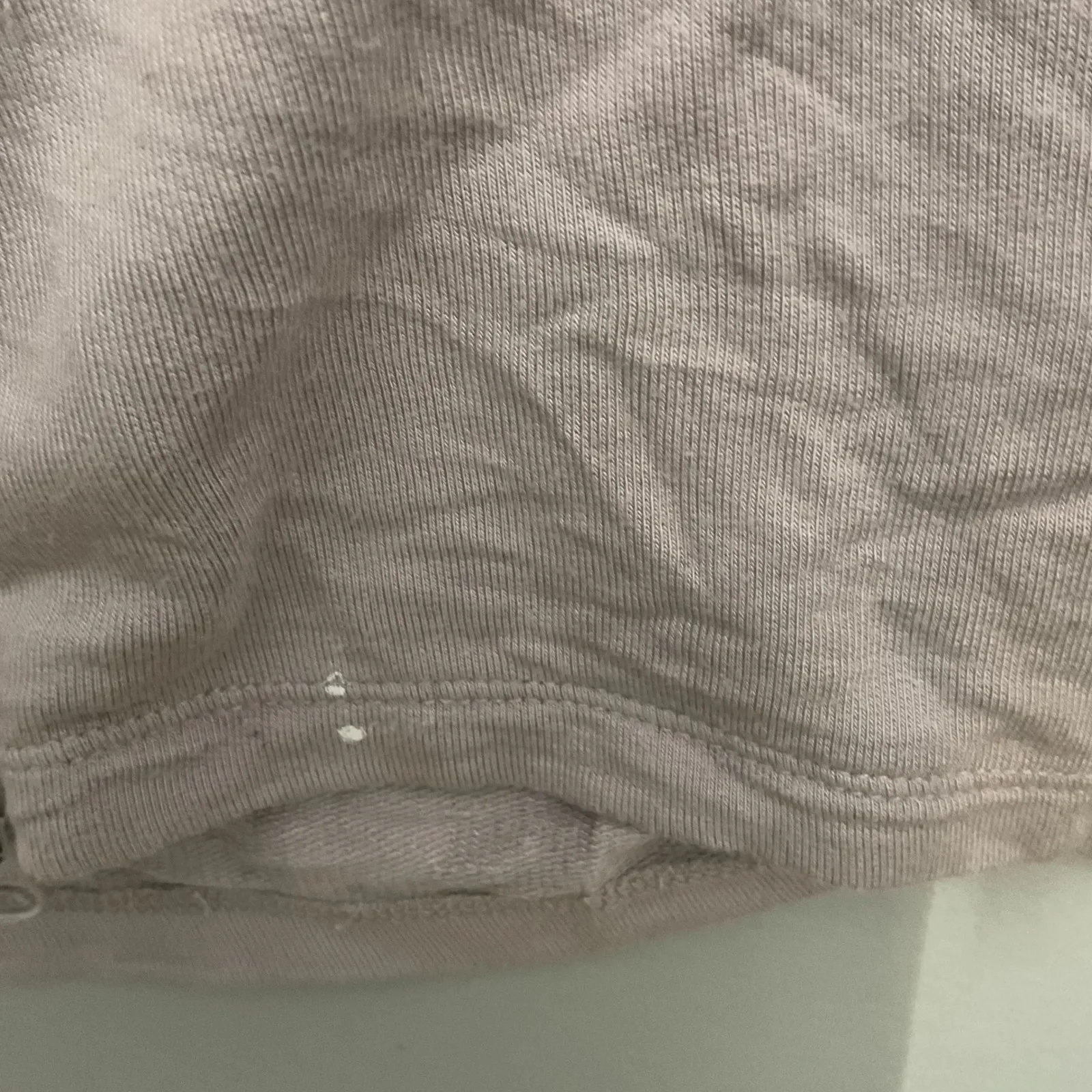 Free People Movement Mauve Ruched Drawstring Hoodie Long Sleeve Zip Up Size M Gray Size M - Image 2