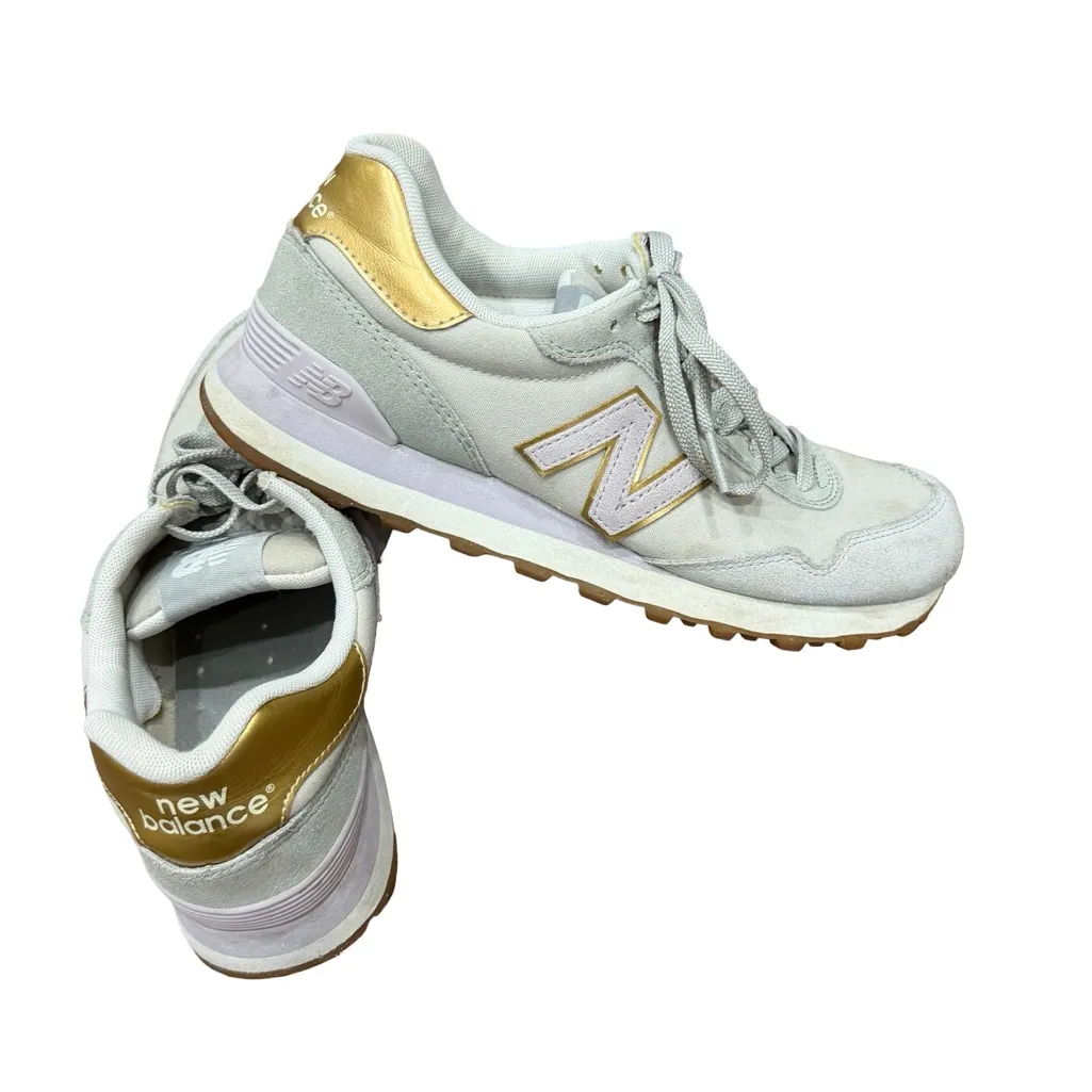 🏃‍♀️ New Balance 515 Women’s Sneakers – Light Cream with Gold & Grey, Size 8.5 ✨ - Image 10