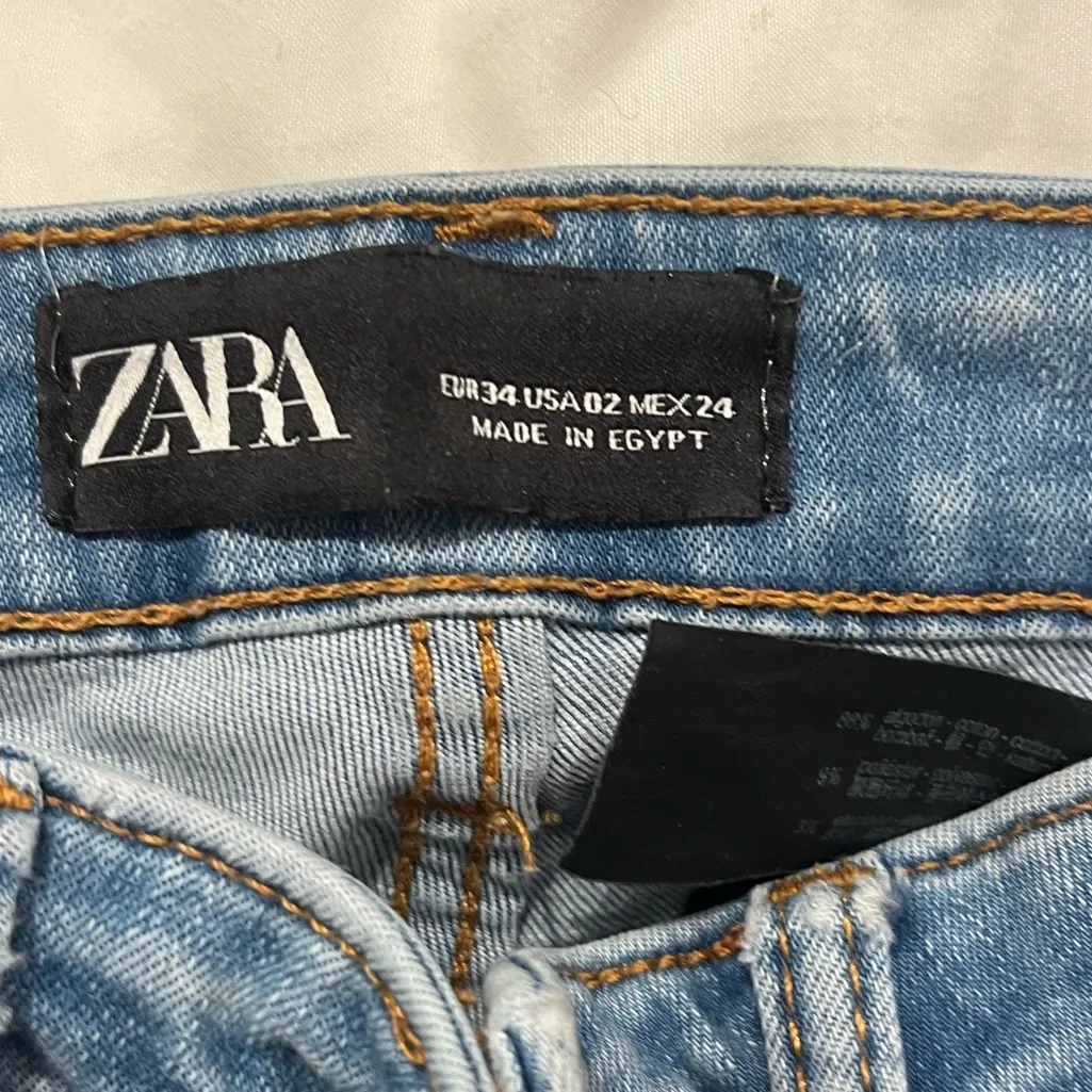 ZARA  Light Blue Denim Pants - Image 2
