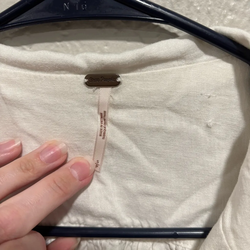 Free People Safari Babe Linen Blend Top Size Small - Image 2