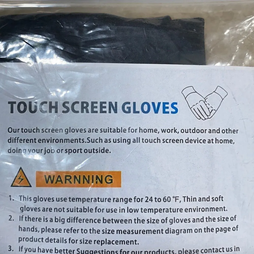 Touchscreen Gloves Black - Image 4