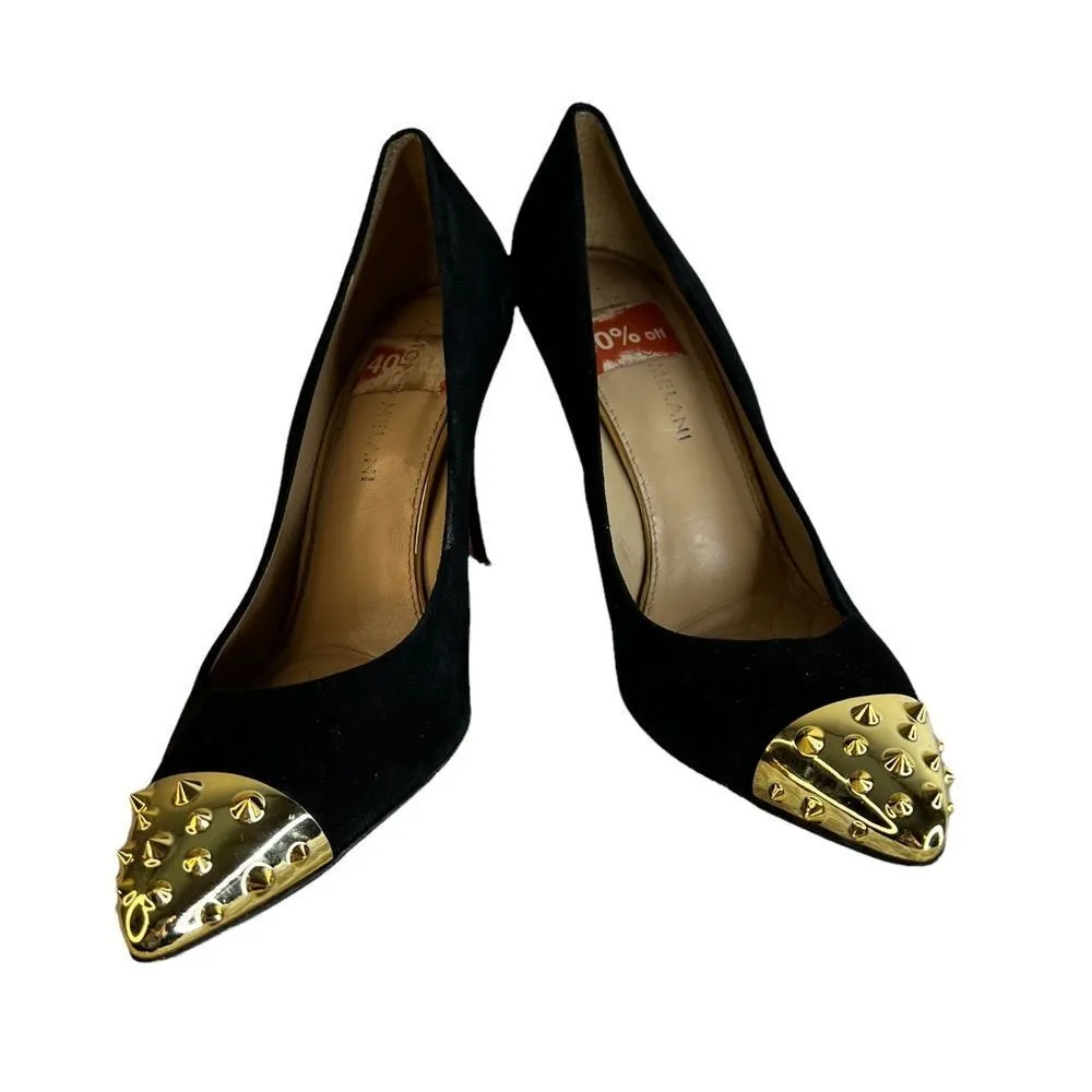 Antonio Melani Heels with Gold Spikes‎ - Image 5
