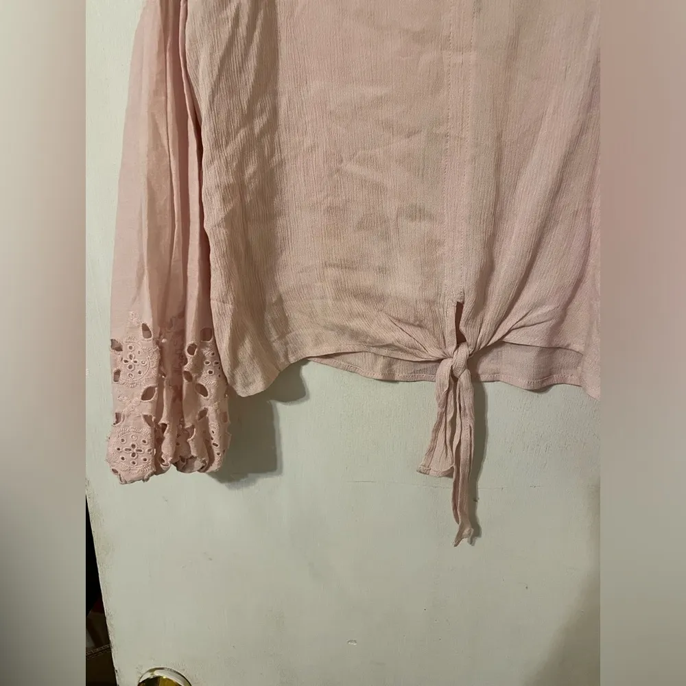 Light pink Boho Top Size Small - Image 2