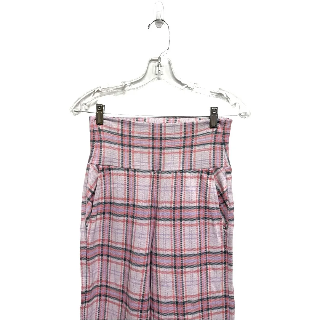 Cabi Women's Playdate Crop Pants Pink Plaid Spring 2023 #6269 XS Prep Barbiecore - Image 2