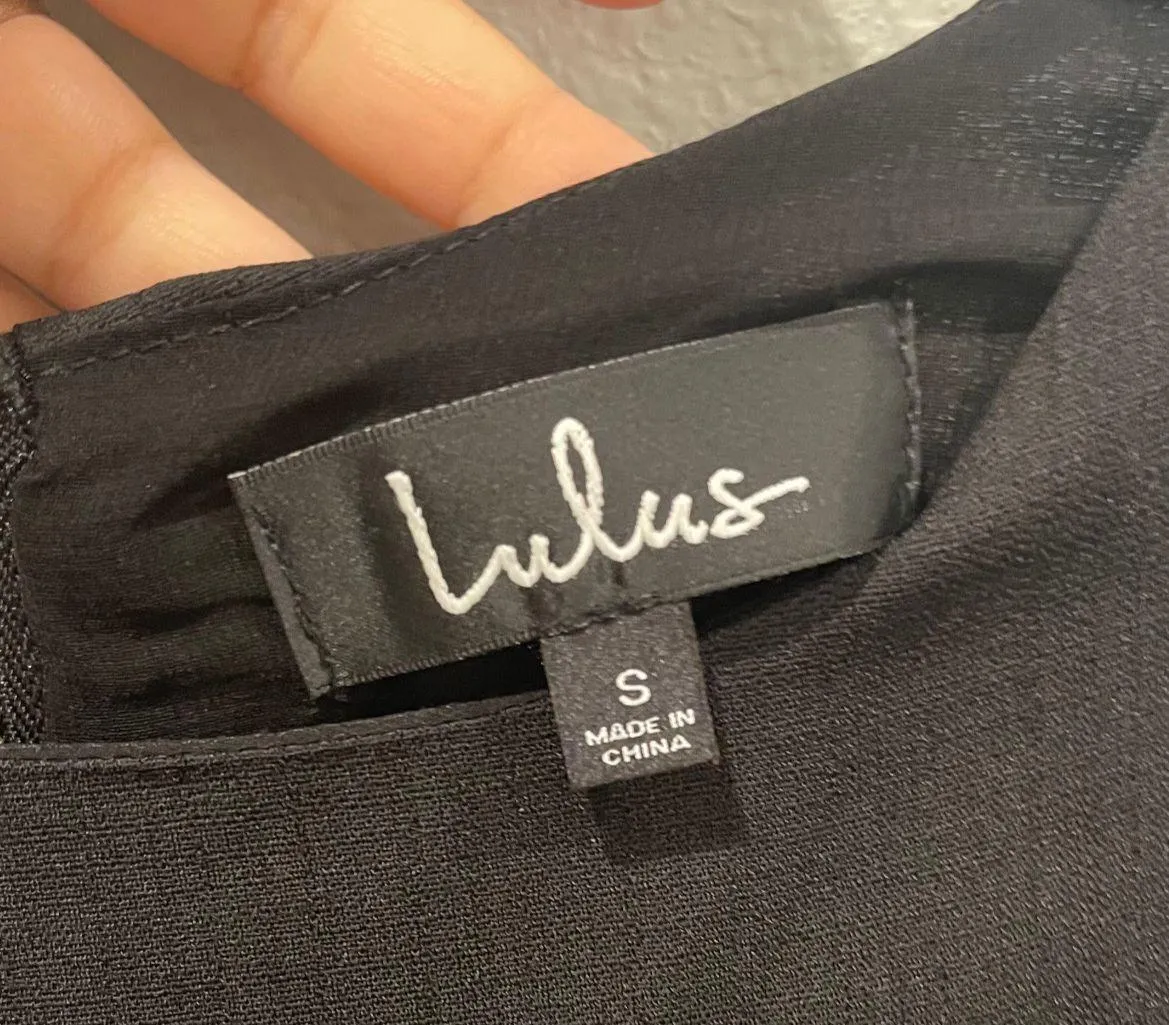 Lulus Black Mini Shirt Dress - Image 3