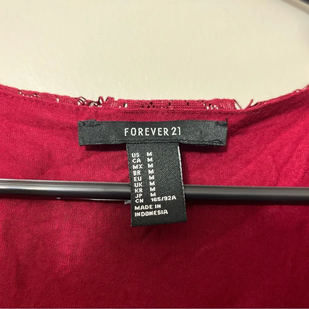 Forever 21  Long Sleeve Lace Dress Size M - Image 4