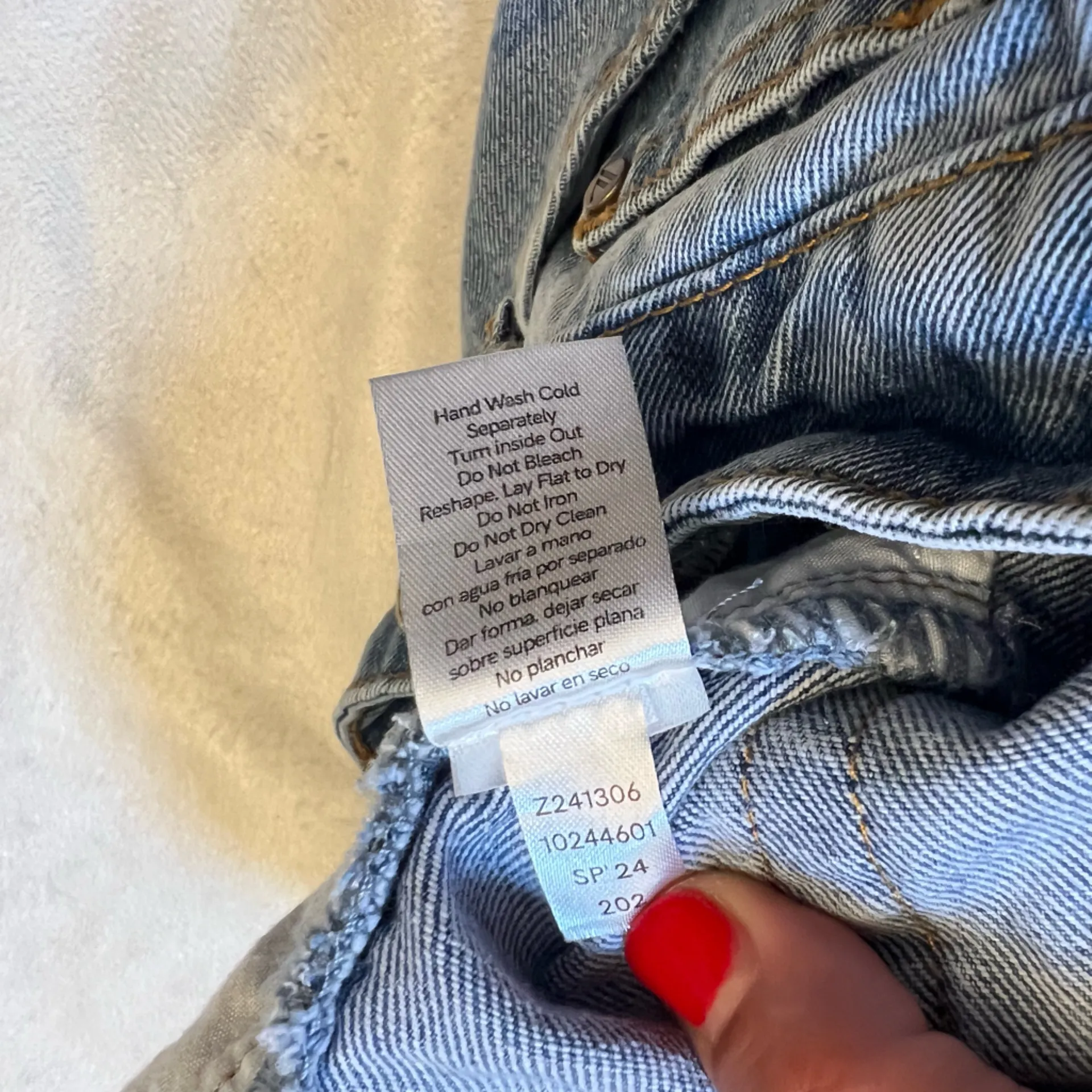 VENUS Light Blue‎ Denim Shorts rhinestone decoration Size 10 - Image 8