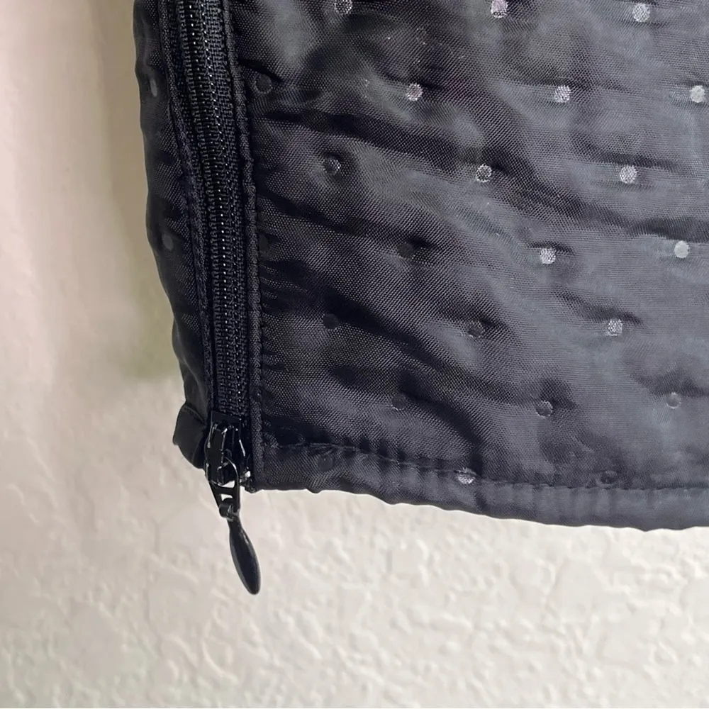 Anne Fontaine Womens Size 1 Jacket Felicia 2 Black Short Quilted Full Zip - Image 6