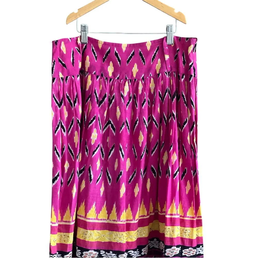 XOXO sequined & Embroidered Maxi Skirt Pink Size M - Image 2