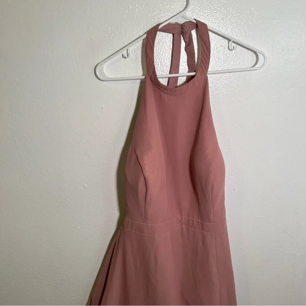 Azazie Clarice Bridesmaid Dress Dusty Rose - Image 5