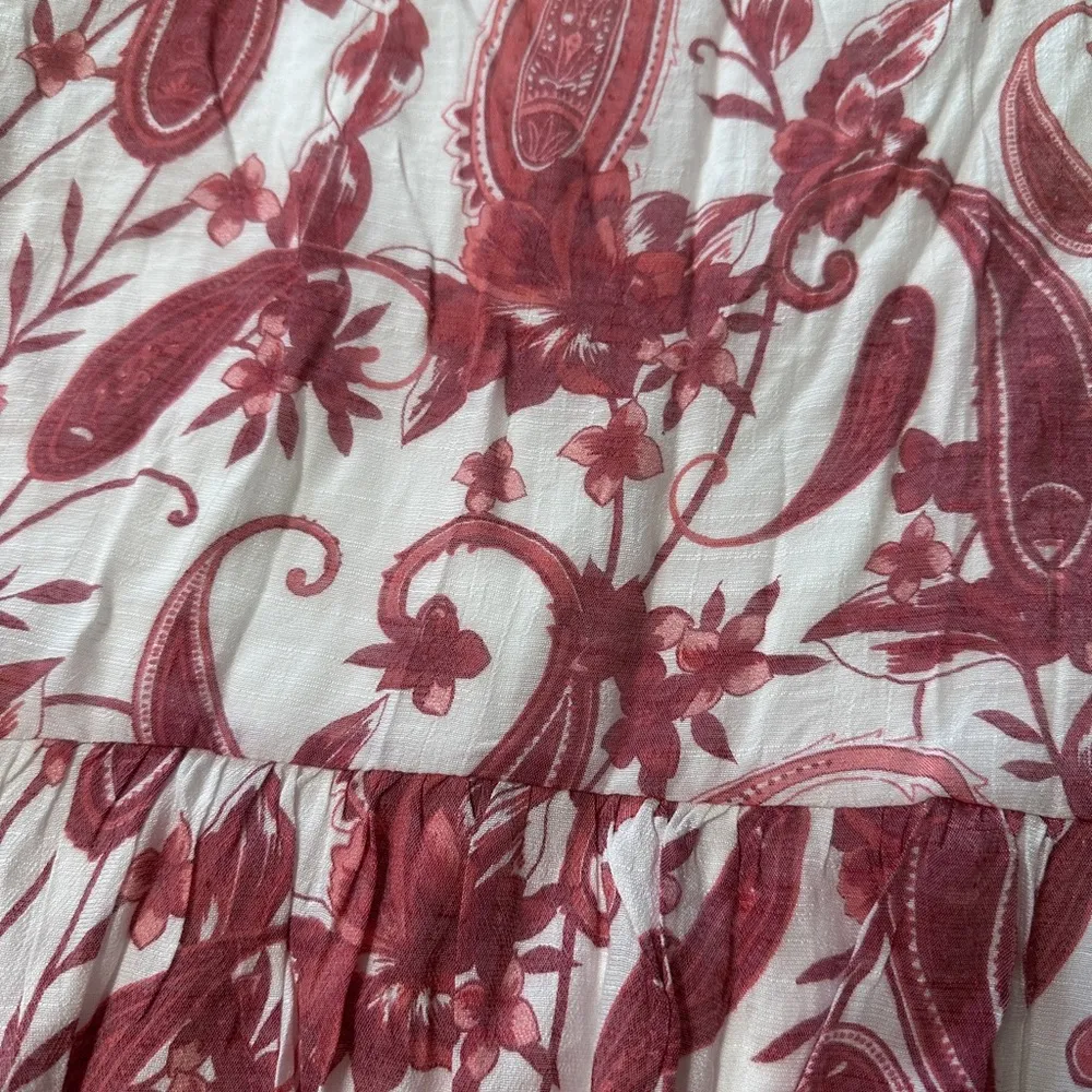 Mlle Gabrielle Floral Maxi Shirt with lining size Medium - Image 8