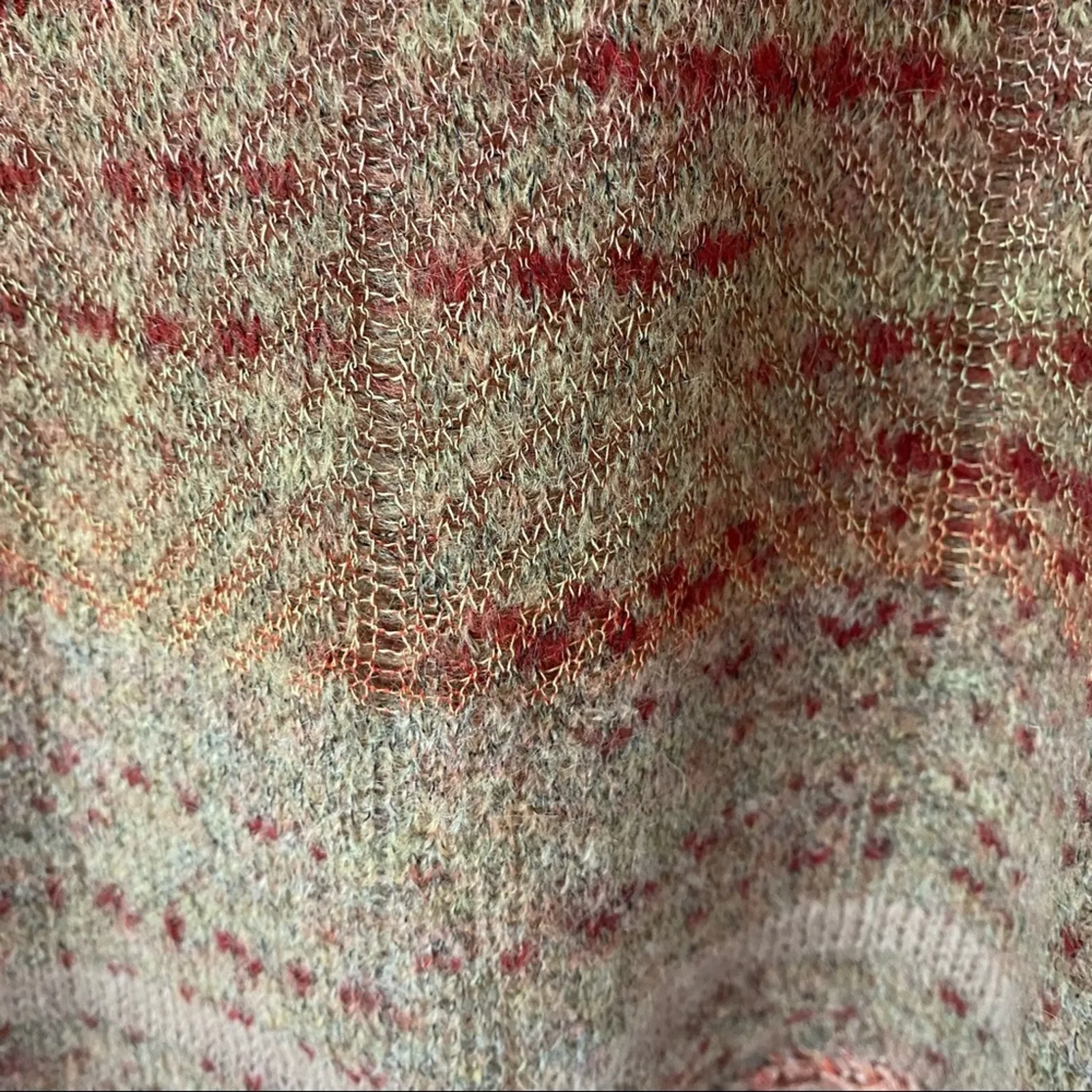 Free People Crochet Back Bell Sleeve Sweater size small - Image 4