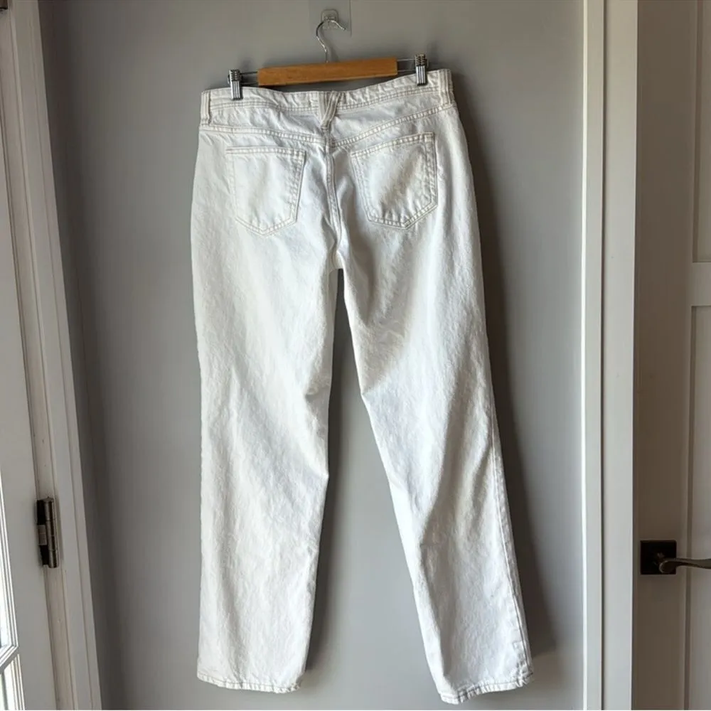 Free People We The Free Boyfriend White Jeans Shelby 31 - Image 5