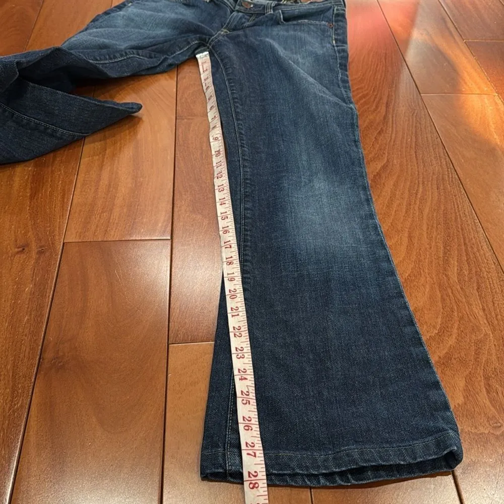 Citizens Of Humanity 'Paloma 088 Stretch Low Waist Blue Flare Wide Leg Jeans 27 - Image 12