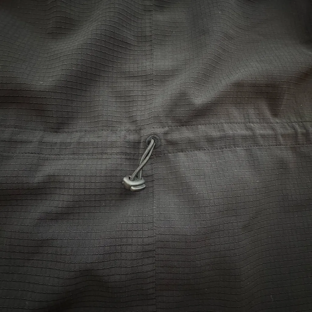 Athleta Black Drawstring Textured Top Size Medium - Image 3