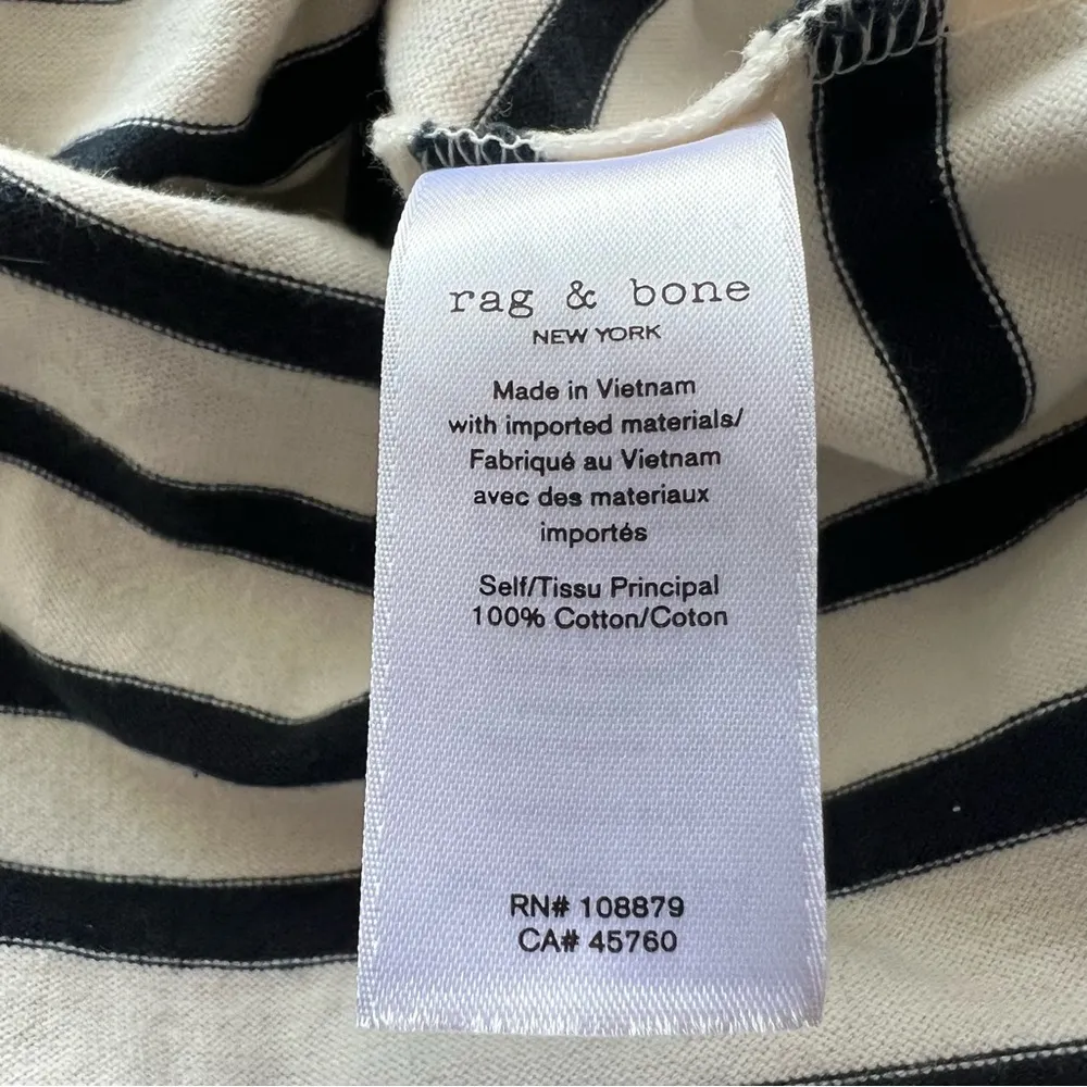 Rag & Bone The Icons Bardot Long Sleeve Shirt Top L - Image 5