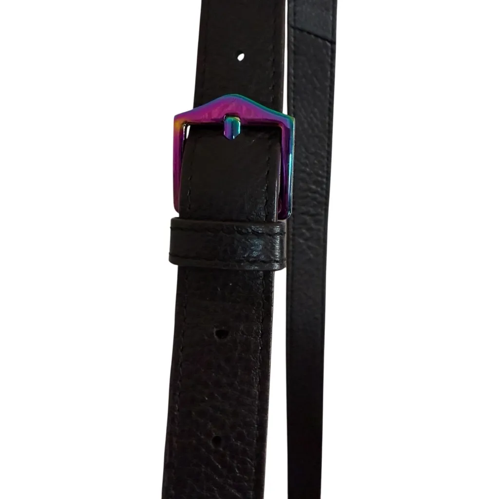 Aimee Kestenberg Pebble Leather Crossbody Bag Purse All For Love Mini Black - Image 5