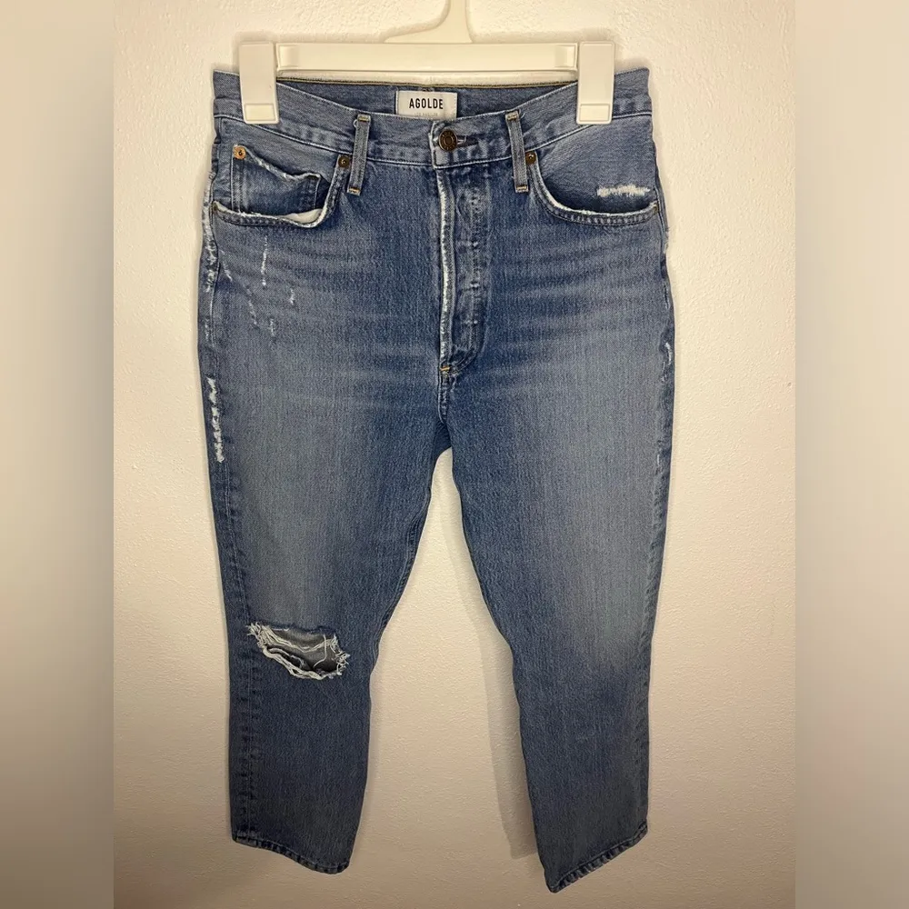 Riley High Rise Straight Crop in Endeavor Size 26 - Image 5