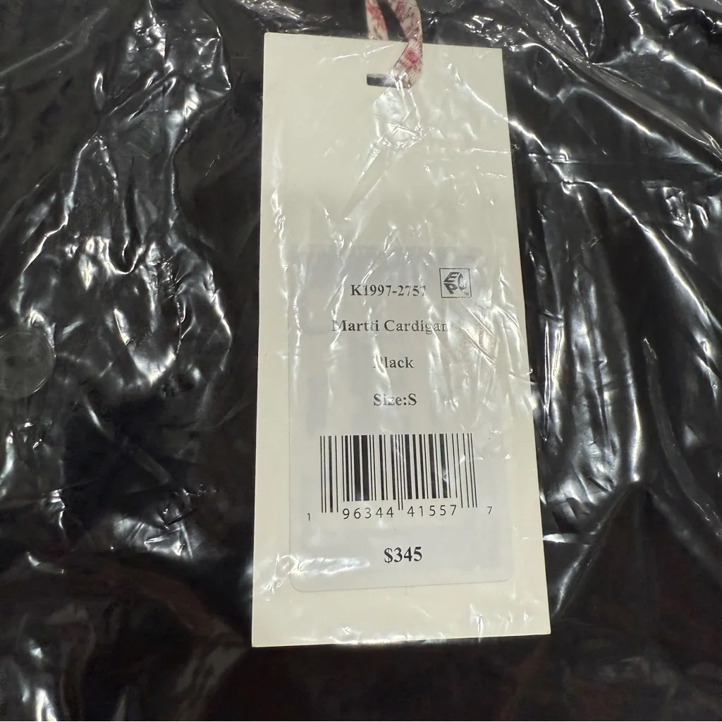 LoveShackFancy | Martti Stretch Pointelle Cardigan | Black | NWT | Size S - Image 11