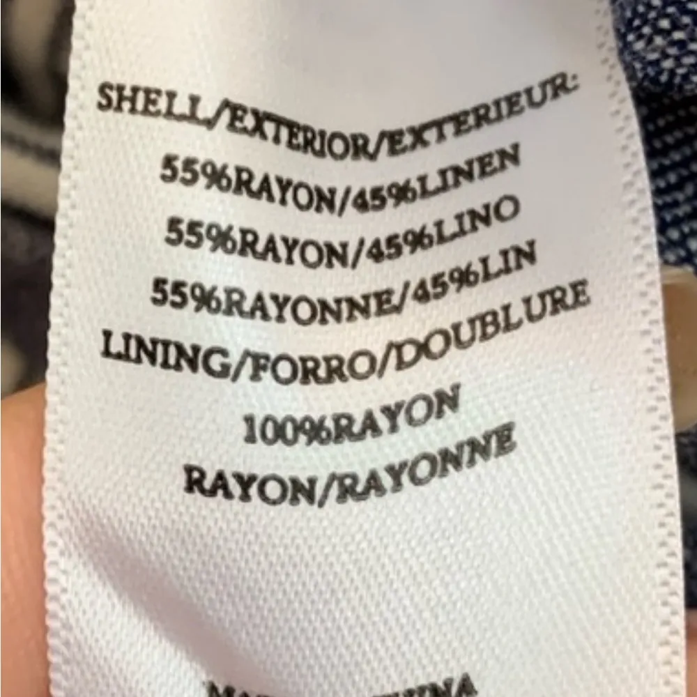 Rails Harper linen blend striped jumpsuit medium - Image 9