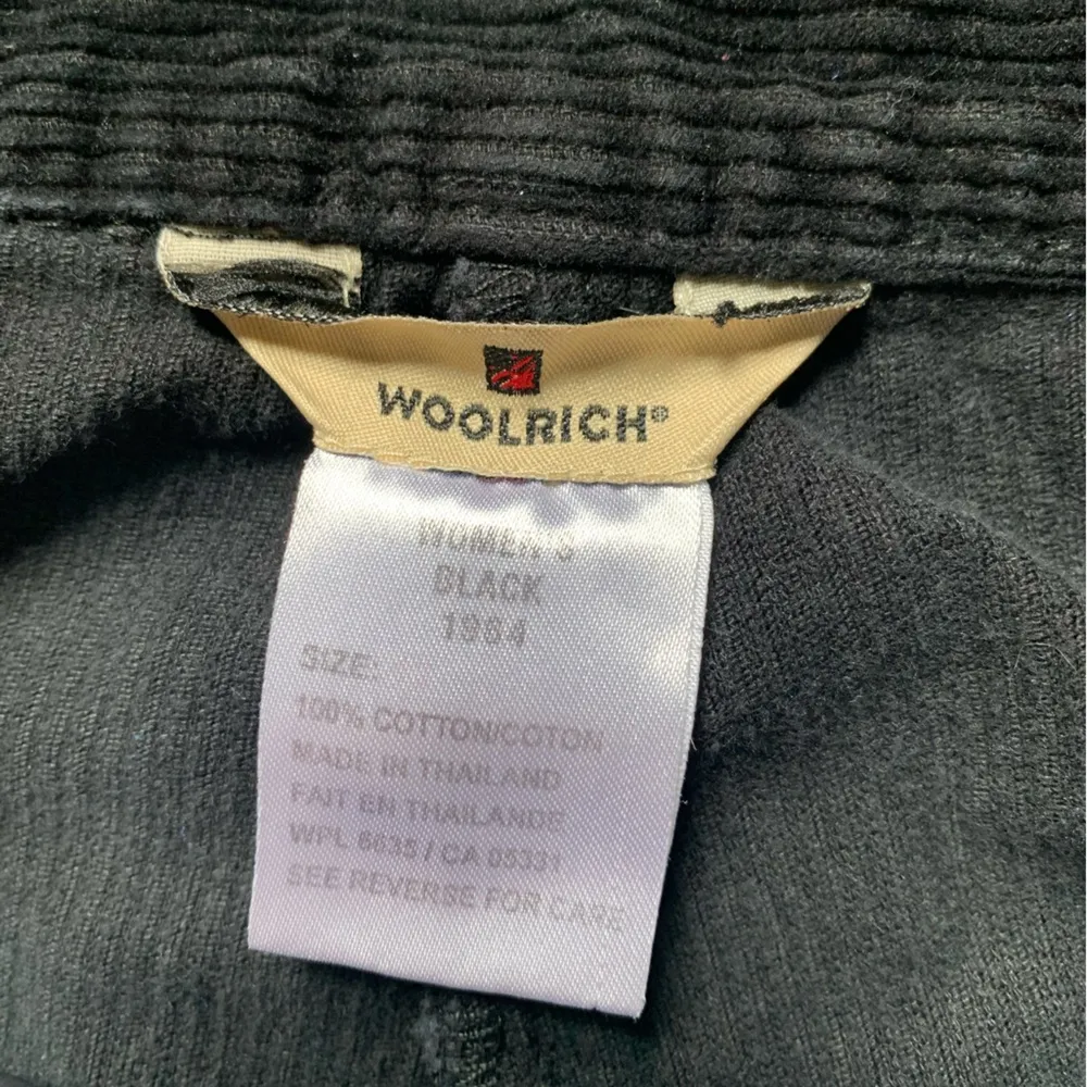Woolrich Women’s Black Corduroy 1964 Straight Leg Pants 12 - Image 2
