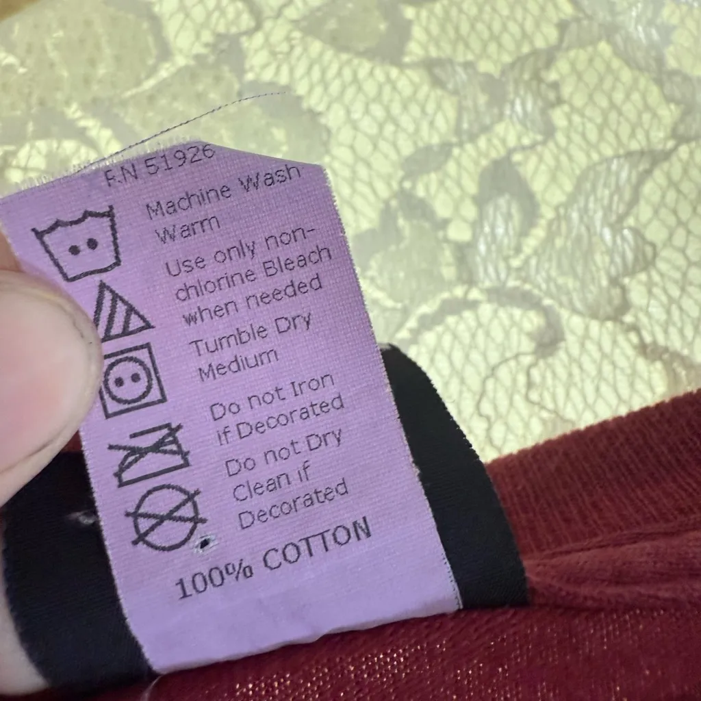 Grateful Dead Liquid Blue unisex Burgundy Tour Alumni Tee XL like new - Image 5