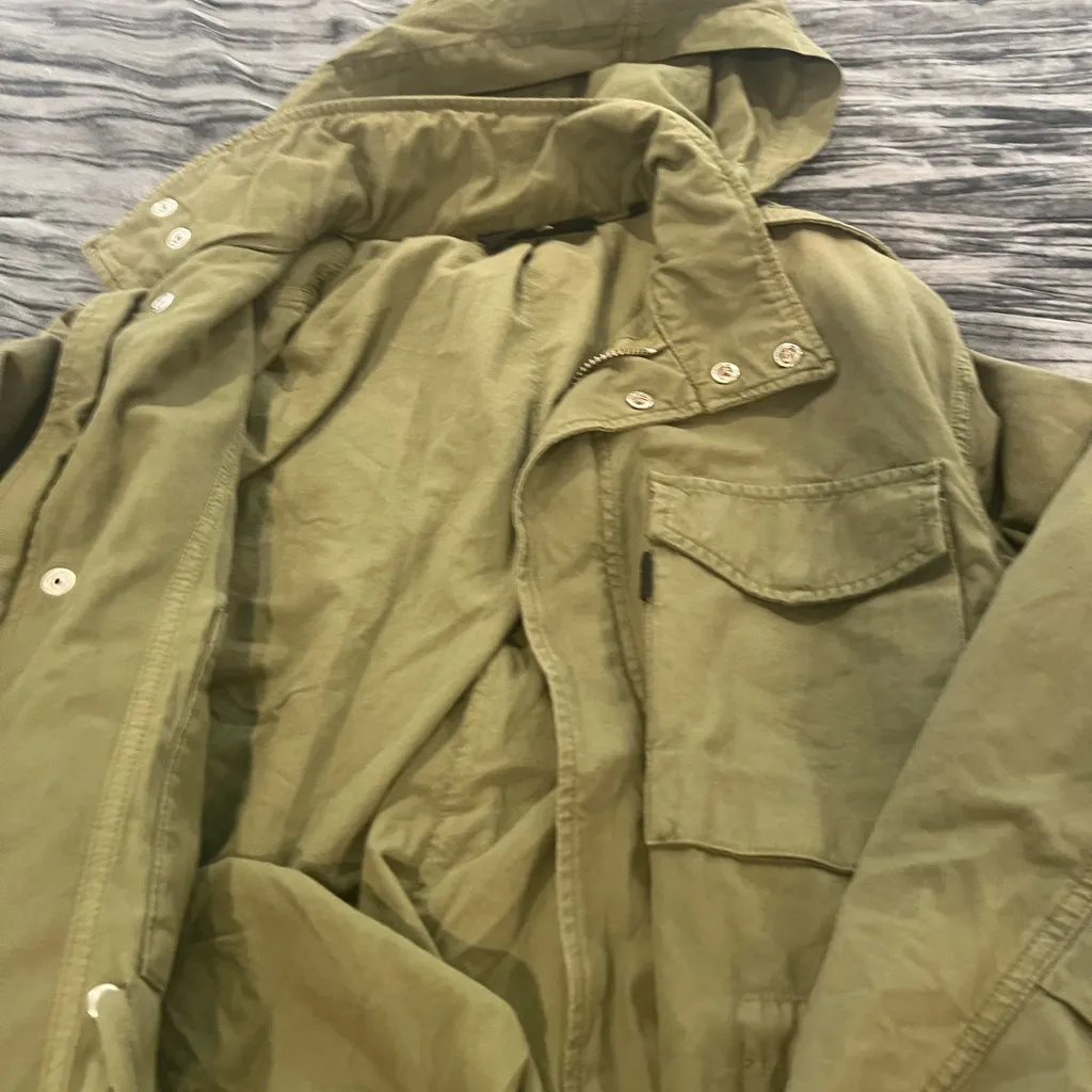 Women’s Olive Green COTTON MILITARY PARKA by Kooples Size M - Image 5