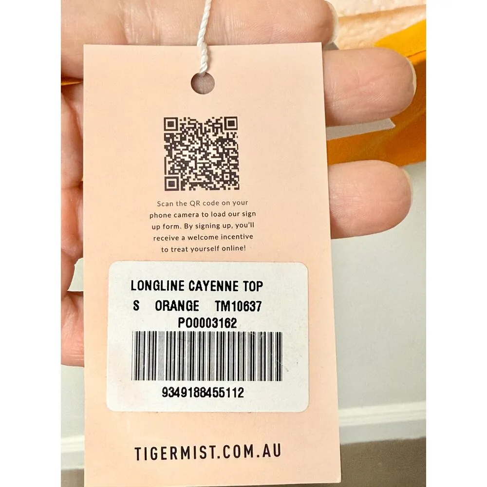 NWT Tiger Mist Cayenne Faux Leather Longline Strapless Corset Top Orange Women S - Image 4