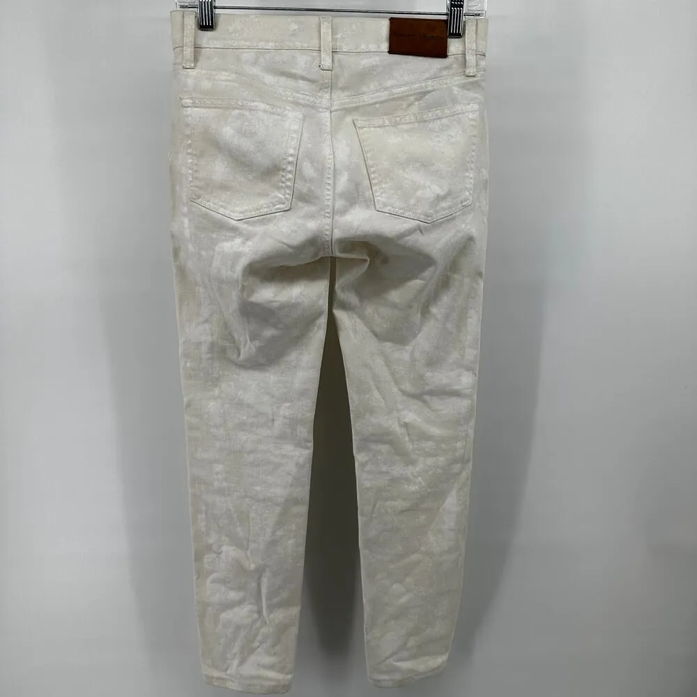 Ralph Lauren 105 Cigarette Jeans Stretch Denim Mid Rise Straight White 26 - Image 5
