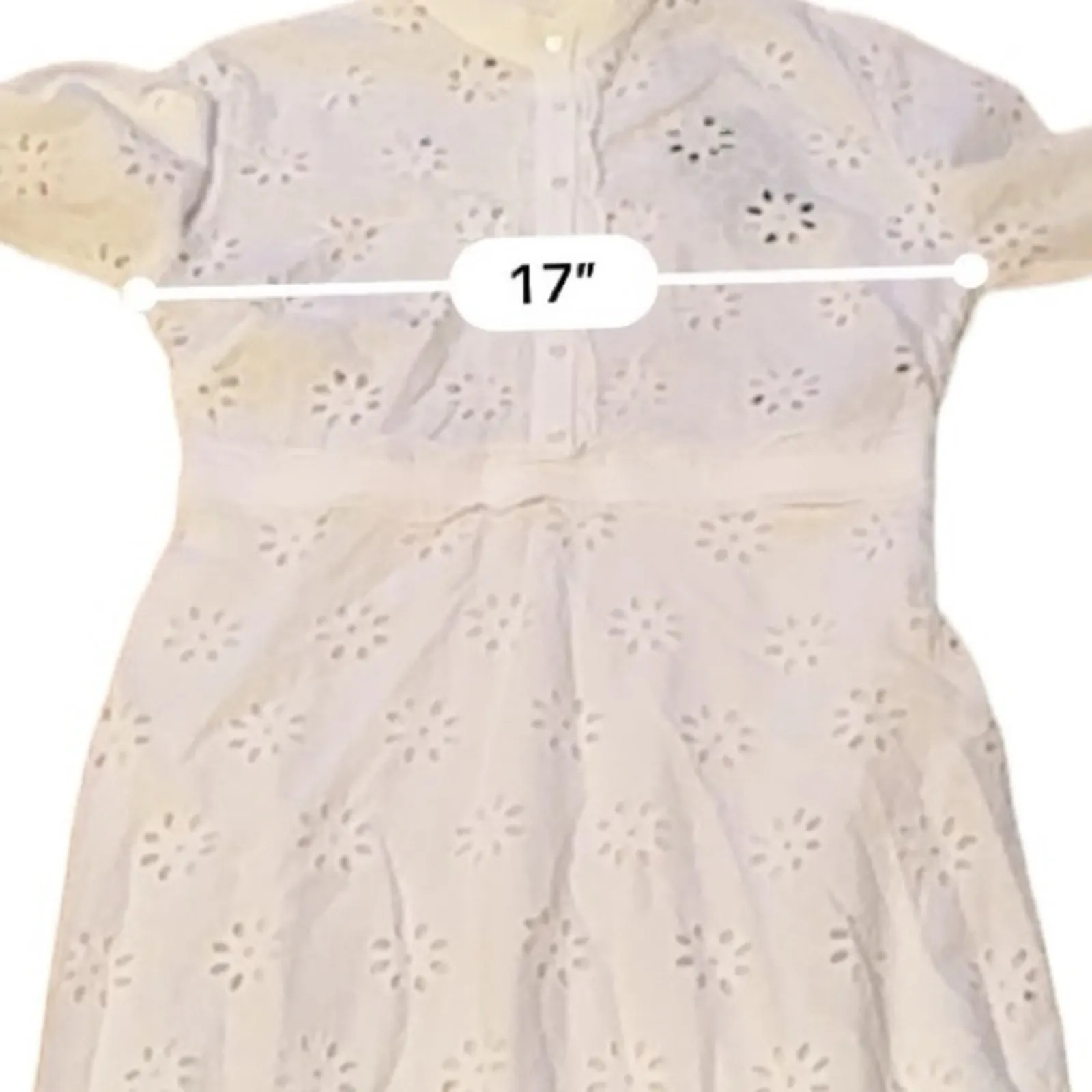 The Kooples Long White Dress With Broderie Anglaise Floral Midi‎ Sz 1 (S) NEW - Image 11