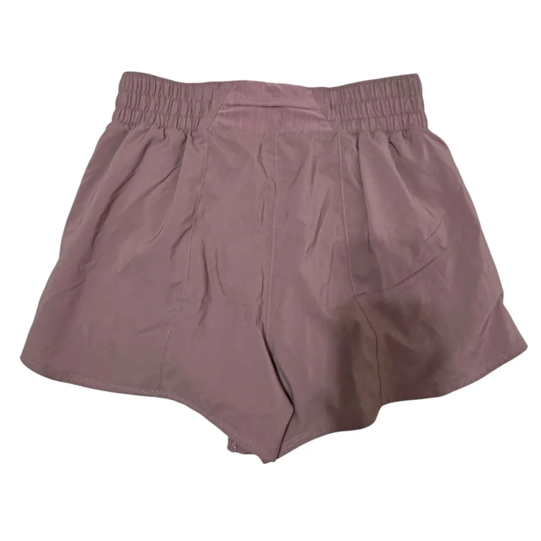 Nike Women's One Dri-FIT Mid-Rise Shorts 3 Smokey Mauve / Reflective Silv S‎ NEW - Image 8