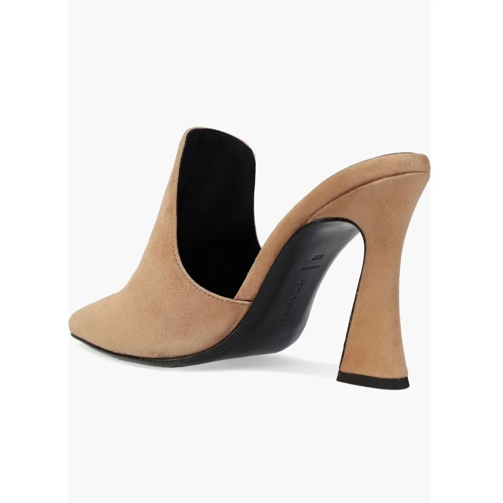 Suede Tan Women's Mules - Image 2