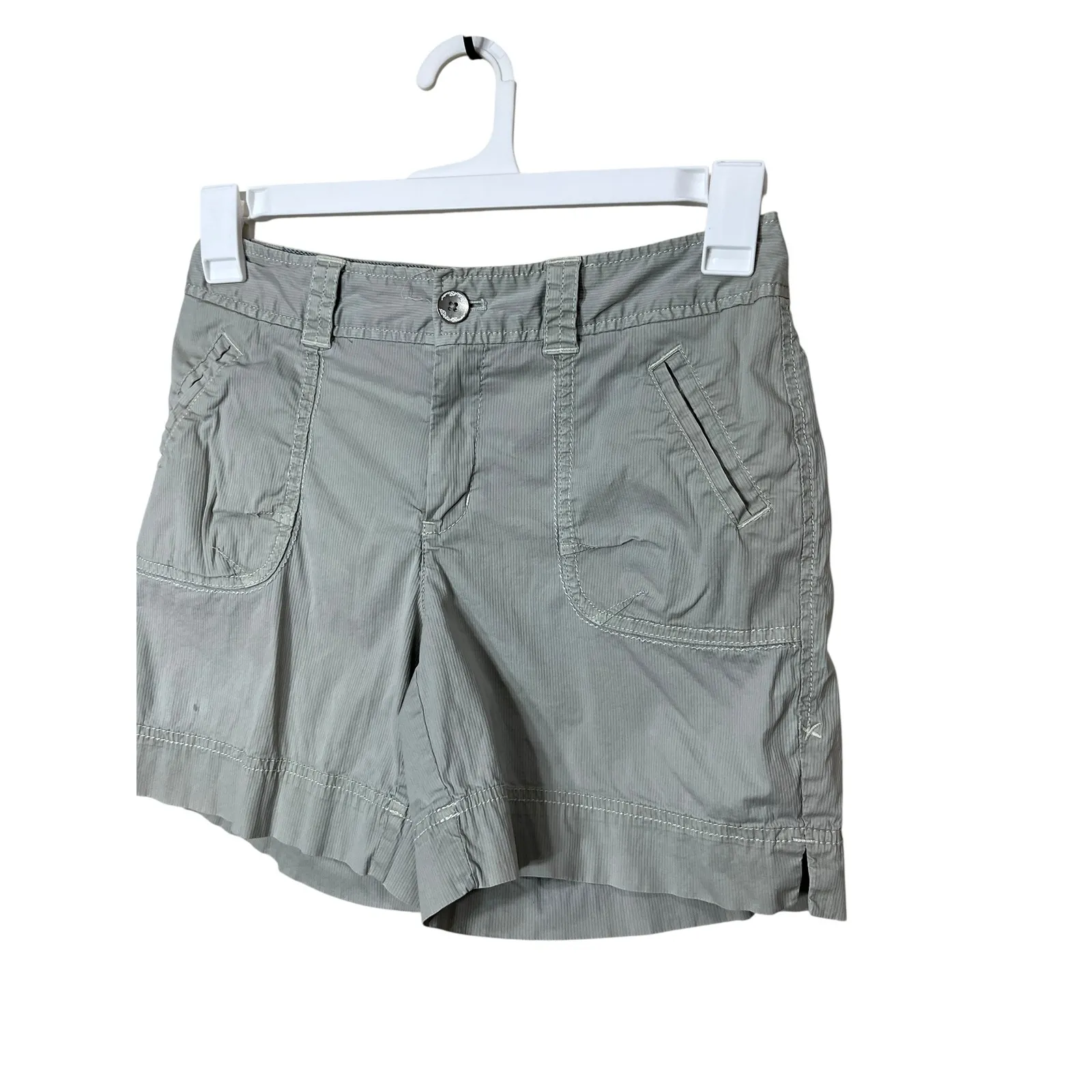 Eddie‎ Bauer Womens Gray Utility Shorts Size 2 Outdoor Casual - Image 3