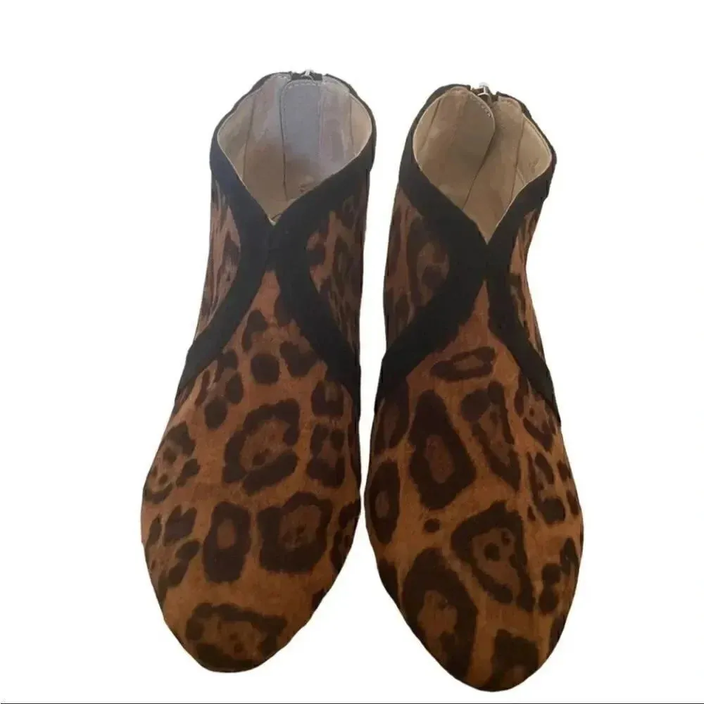 Life Stride  Leopard Print Women's Glamour Ankle Boots SZ 6.5 M - Image 3