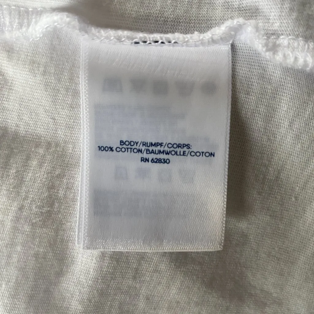 Lands End women's XS 2-4 casual white stretchy tank top cami round neckline - Image 7