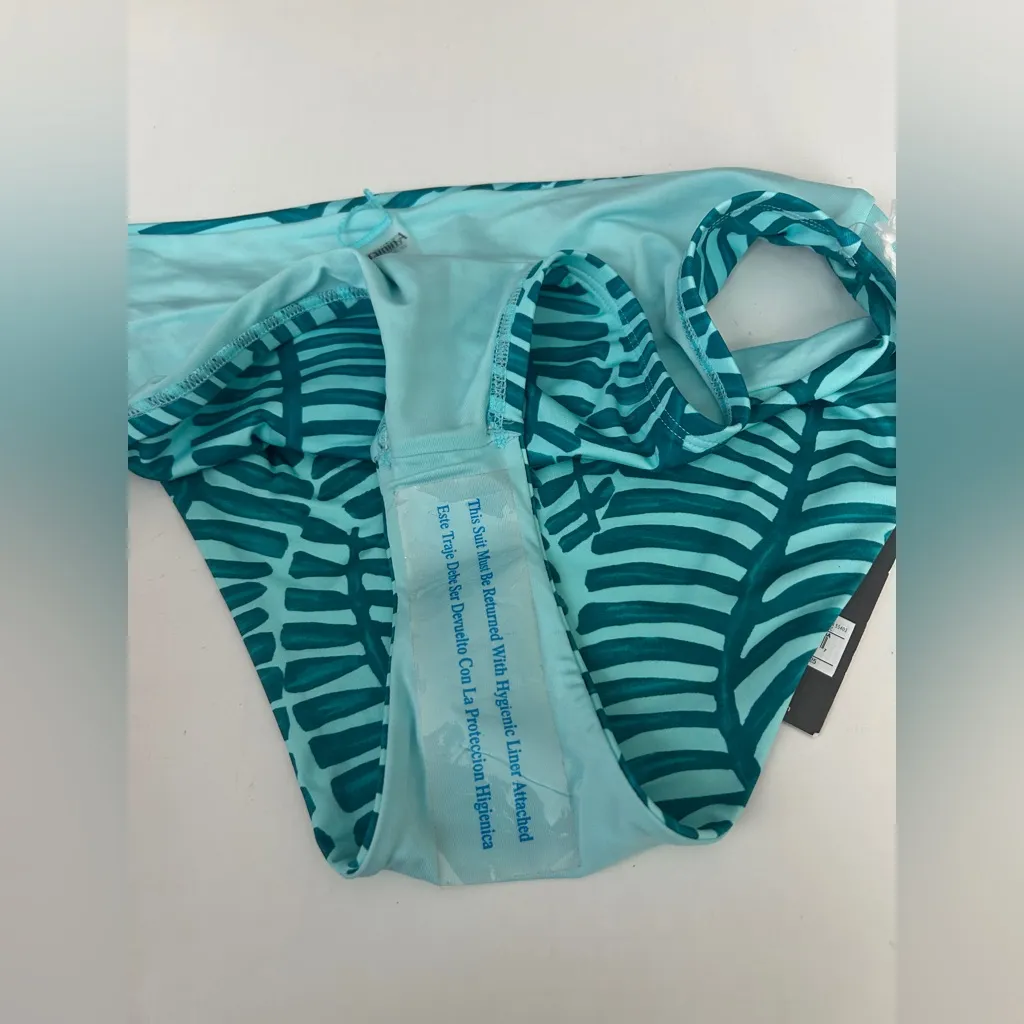 Vitamin A Women’s High Waist Bikini Bottom Leaft Print - Image 6