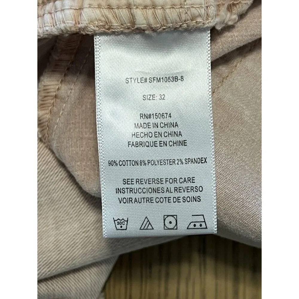 Wash Lab Denim Pink Mini Jean Skirt Size 32 Frayed Hem Party Sexy Casual Raw Hem - Image 4