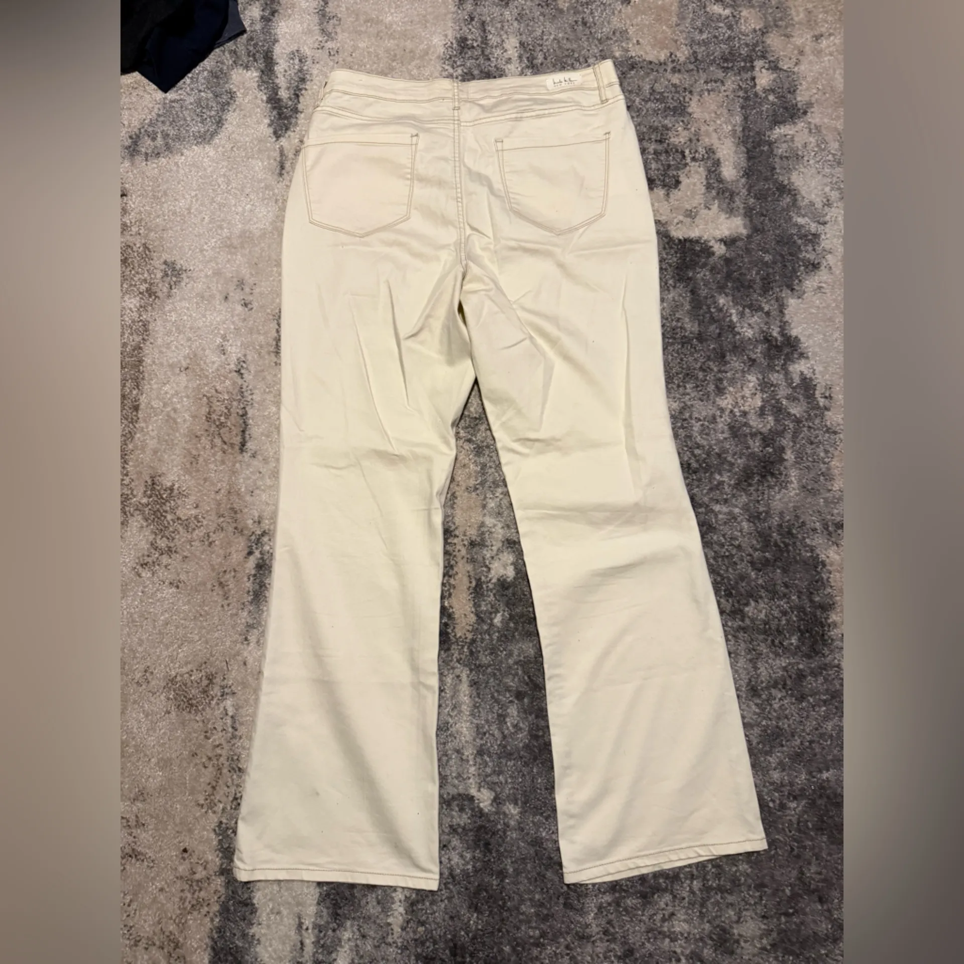 Soho High Rise Bootcut Pants in Cream - Image 5
