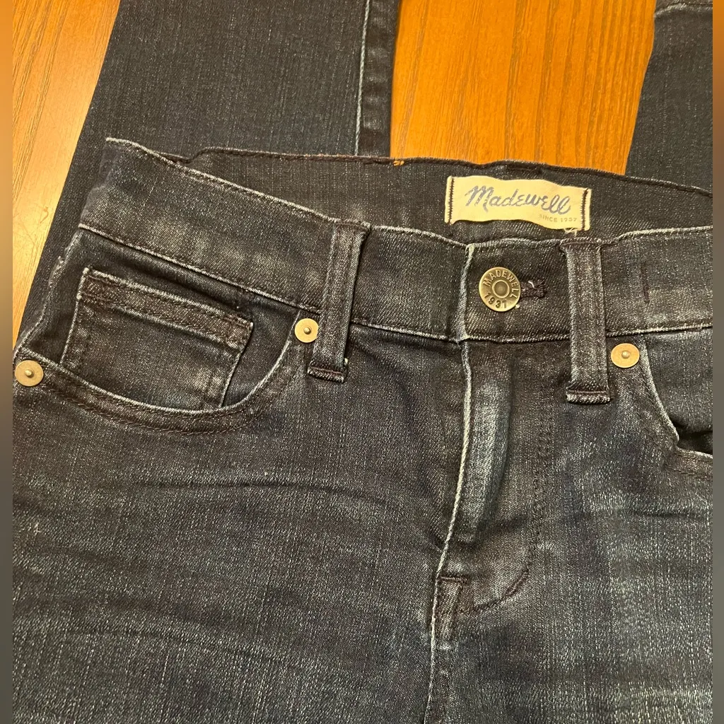 Madewell Skinny Skinny‎ On-Trend Zipper Hem Edgewater Wash Ankle Jeans Size 24 - Image 10