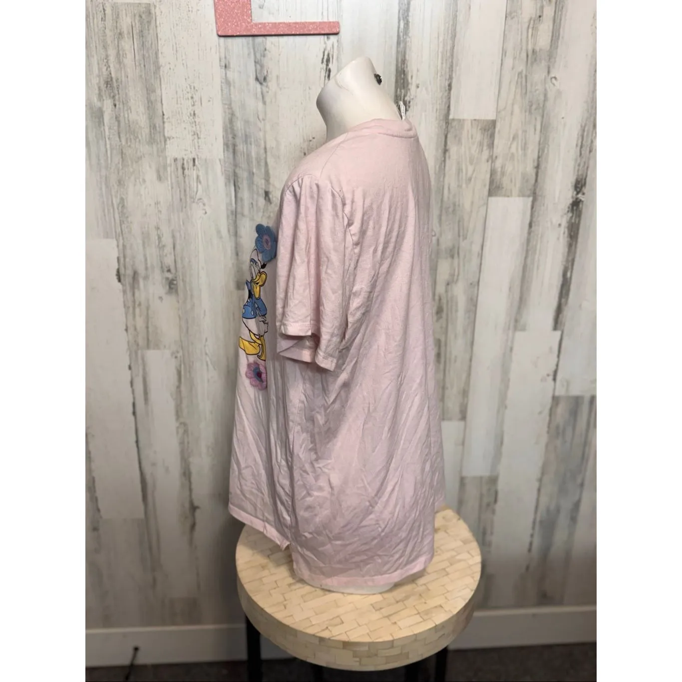 Disney Mickey & Friends T-Shirt | Minnie & Daisy Light Pink Tee Size XL - Image 3