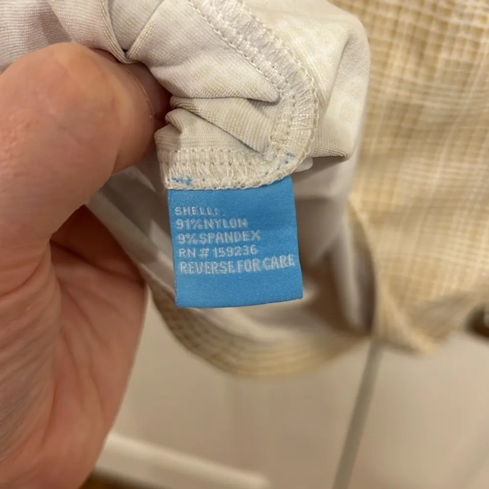 J. McLaughlin Calla Dress in Mini Mod Matrix Tan White Size Medium - Image 7