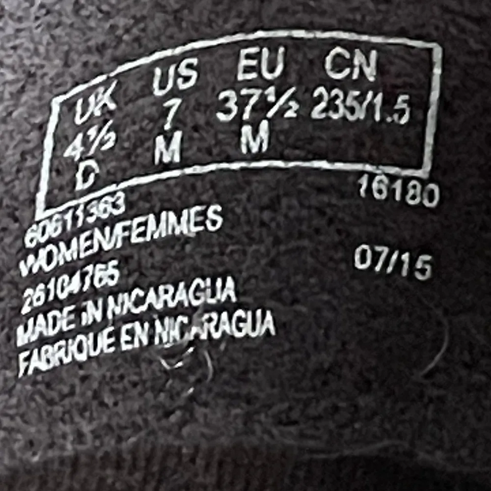 Clarks Women Suede Leather Shoes Size 7 Blue Black Elastic Straps Rubber Soles - Image 9