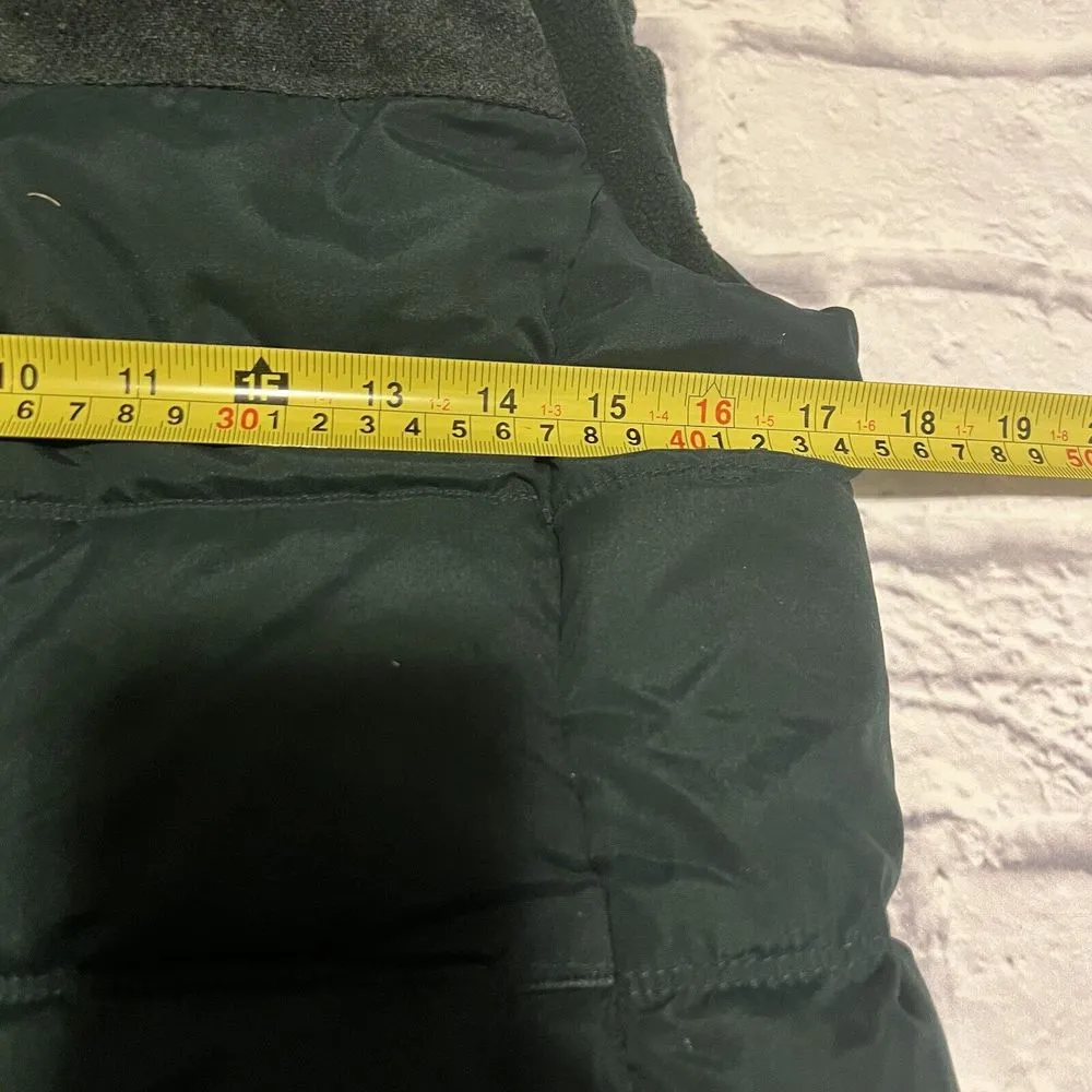 Old Navy Dark Green Puffer Vest Quilted‎ Sleeveless Winter Jacket Medium - Image 5