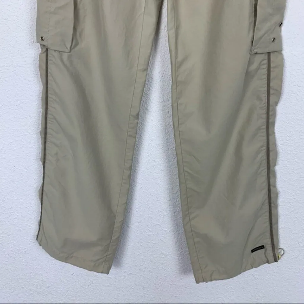 Athleta Cargo Pants Utility Travel‎ Outdoor Hiking Khaki Beige Cotton Nylon 2 - Image 3