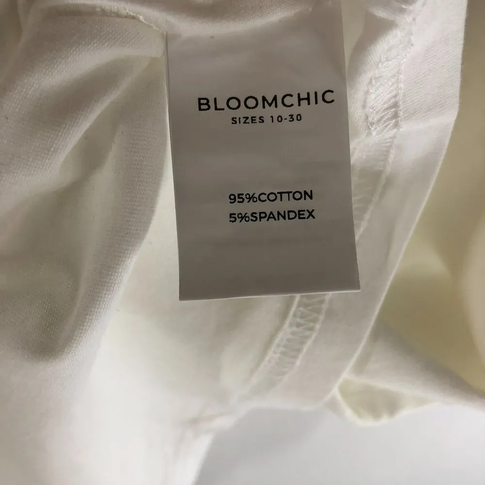 Bloomchic Leopard Heart Print Crew Neck T-Shirt White 14-16 - Image 10