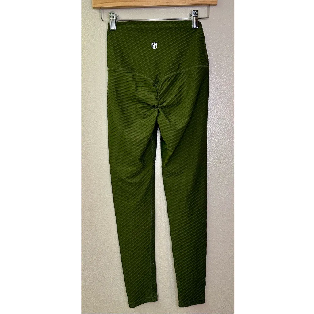 Born Primitive Forest Green Paragon Textured Athlete Driven Leggings Size XS - Image 9
