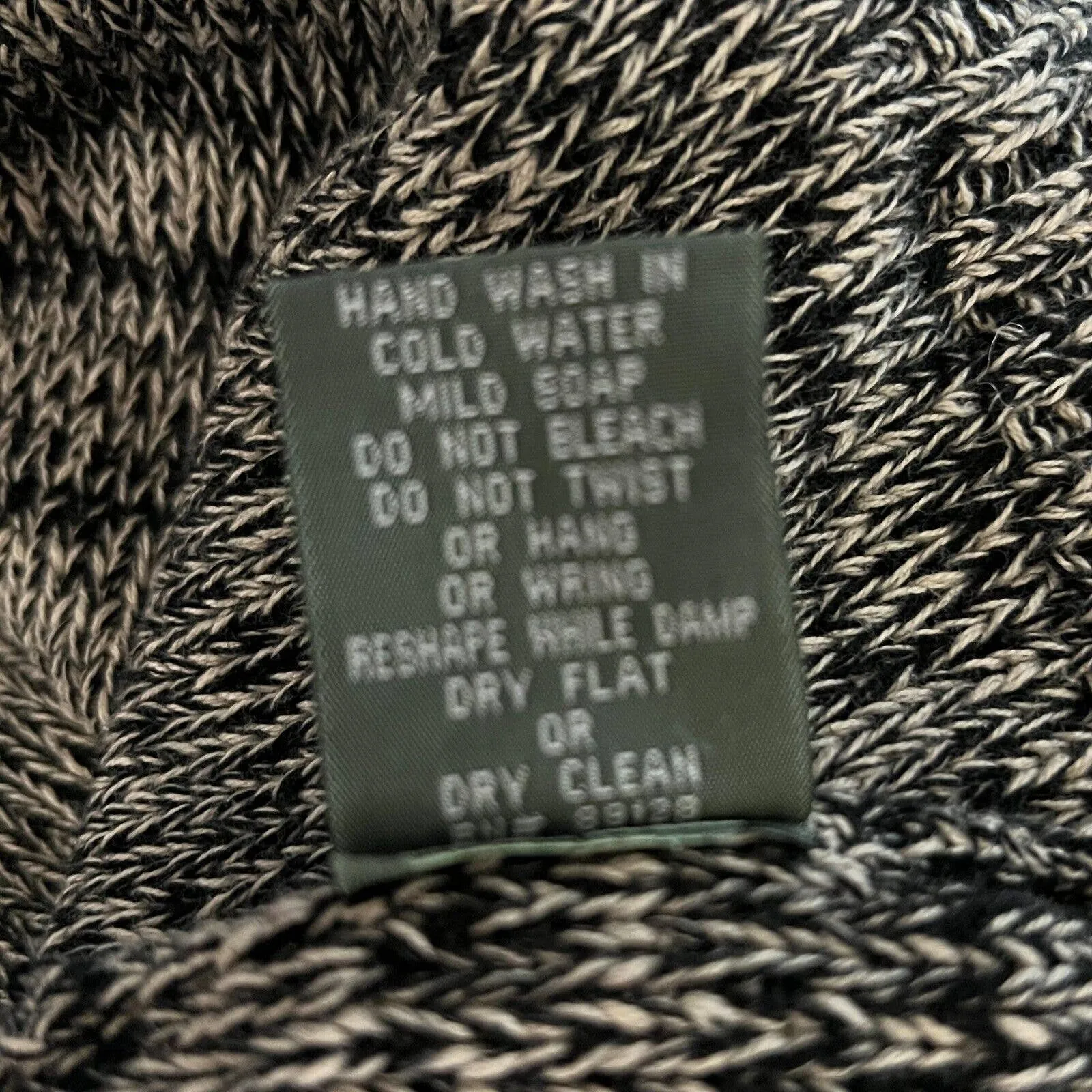 Willow Sweater Women Medium Gray Biege Buttons Neutral Minimalist Boho Lagenlook - Image 8