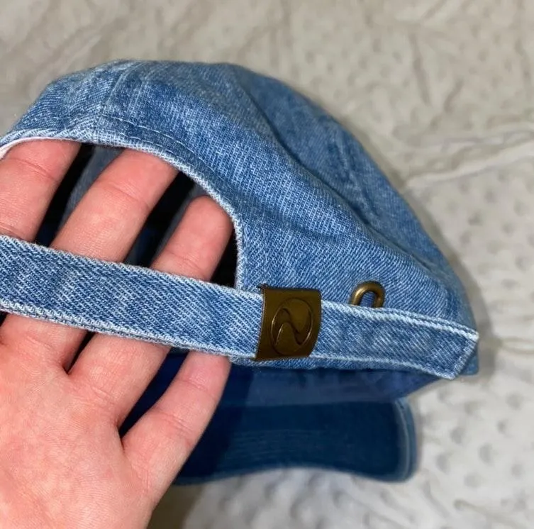 Boutique Denim Baseball Cap Blue - Image 2
